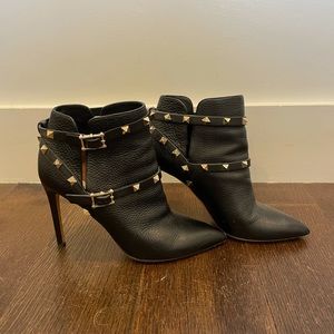 Valentino Garavani ankle boots with Rockstud strap detail